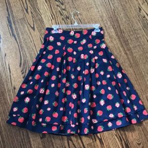 Strawberry blue skirt